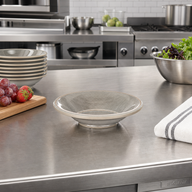 Product image #3 for Carlisle Grove 4-1/2 oz Smoke Gray Melamine Fruit Bowl, 5-Inch Diameter