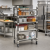 Thumbnail image #2 for Camshelving Elements XTRA Series High Density Top Rail 4-Shelf Solid Mobile Starter Unit, 24 x 60 x 80 Inches, Speckled Gray