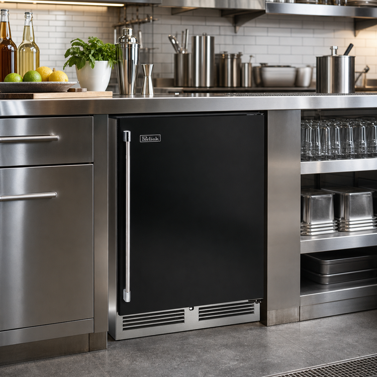 Product image #2 for Perlick Quick Ship 24-Inch Undercounter Glass Chiller, 5.3 Cu. Ft., Solid Left-Hinged Door