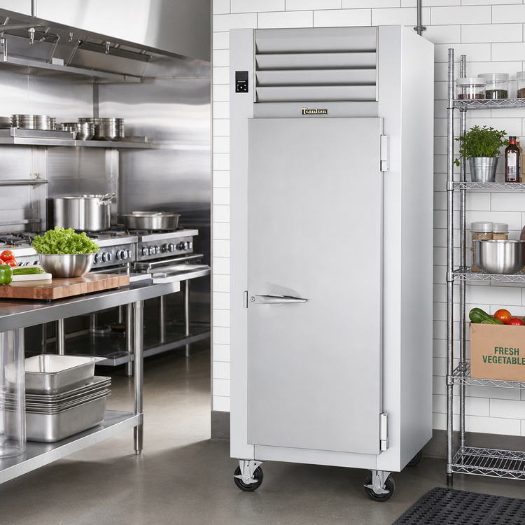 Product image #2 for Traulsen Spec-Line 1-Section Remote Reach-In Freezer, Shallow Depth, Full-Height Wide Solid Door, Stainless Steel, 19.1 Cu. Ft.