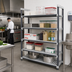 Thumbnail image #2 for Cambro Camshelving Elements XTRA 5-Tier Stationary Starter Shelving Unit, 21 x 60 x 84 Inches, Speckled Gray