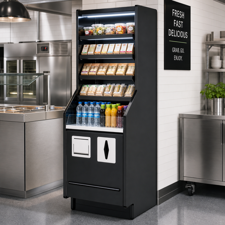 Product image #2 for Fusion Self-Service Ambient Inline Packaging Counter with LED Top and Shelf Lights