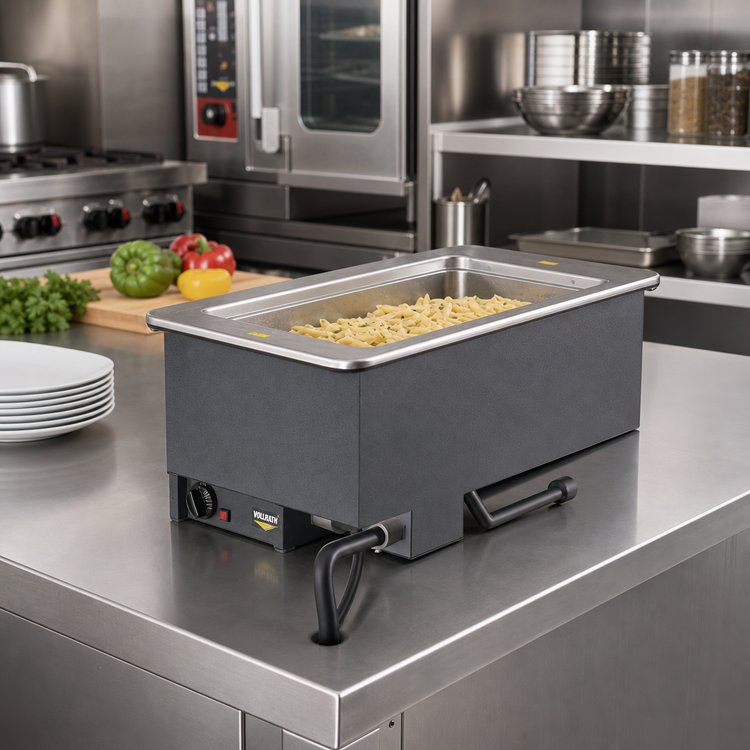 Product image #2 for Vollrath Drop-In Electric Hot Food Well, 1 Full-Size Pan, Wet Operation, 625W