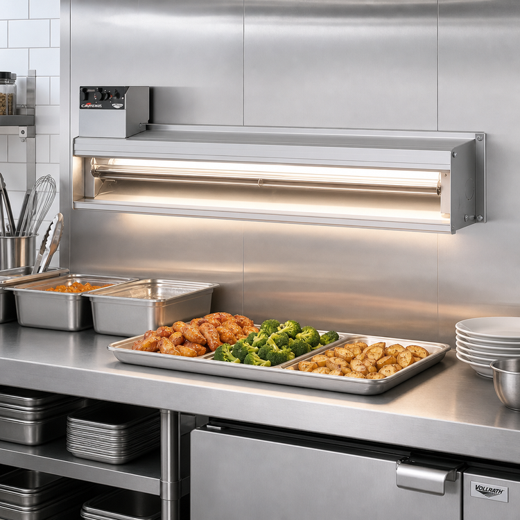 Product image #2 for Vollrath Cayenne 72-Inch Hard-Wired Medium Wattage Strip Heat Lamp
