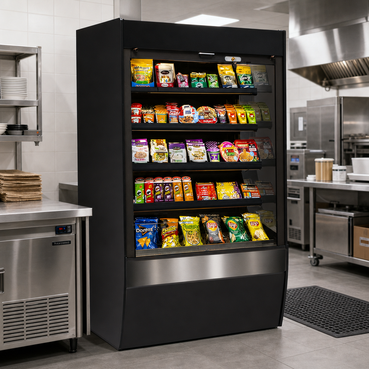Product image #2 for Federal Industries Vision Series Non-Refrigerated Self-Serve High Profile Merchandiser Case, Square Ends, 24 x 33 x 78 Inches