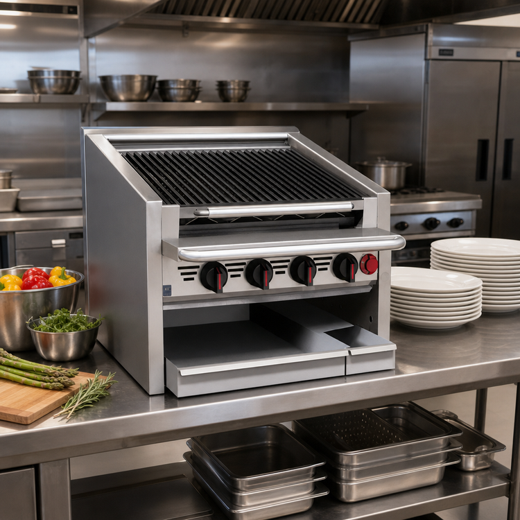 Product image #2 for Magikitch'n CM-RMB-636 36-Inch Countertop Radiant Gas Charbroiler
