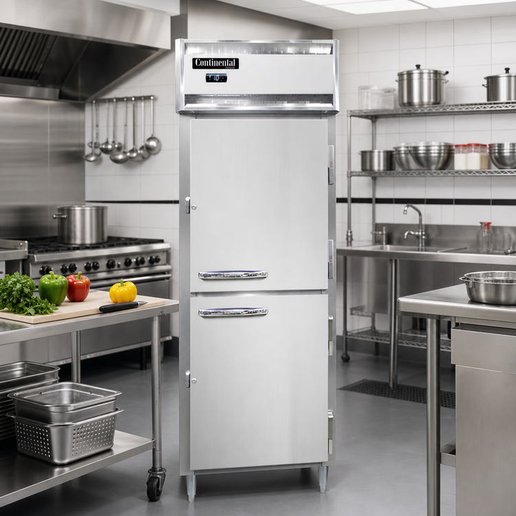 Product image #2 for Continental Refrigerator D1FENHD Designer Line 28.5" Wide One-Section Reach-In Freezer with Half-Height Solid Doors