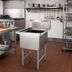 Thumbnail image #2 for John Boos 1B Series 1-Compartment Stainless Steel Commercial Sink with 18 x 24 x 14-Inch Bowl and 10-Inch Backsplash