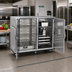 Thumbnail image #2 for Mobile Full-Height Bulk Food-Banquet Server Holding Cabinet with Humi-Temp Heat System, Double Doors, 96-120 Covered Plate Capacity