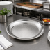 Thumbnail image #2 for American Metalcraft 16-Inch Round Hammered Stainless Steel Serving Tray