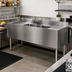 Thumbnail image #2 for CHOICE by Glastender Three-Compartment Underbar Sink Unit, 72-Inch Wide with Left and Right Drainboards