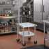 Thumbnail image #2 for Duke Stainless Steel Mixer Stand with Adjustable Undershelf and Open Base, 24 Inch x 24 Inch x 29 Inch