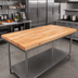 Thumbnail image #2 for John Boos Northern Hard Rock Maple Edge Grain Flat Top Work Table Top, 156 x 48 x 2-1/4 Inches
