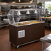 Thumbnail image #2 for Vollrath 2-Series Affordable Portable 4-Pan Refrigerated Cafeteria Serving Station with Breath Guard and Walnut Woodgrain Wrapper, 60 x 24 Inch