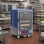 Thumbnail image #2 for Metro C5 Insulation Armour C535-CLFC-U-BU Mobile Half-Height Heated Holding & Proofing Cabinet, Clear Polycarbonate Door, Adjustable Wire Slides