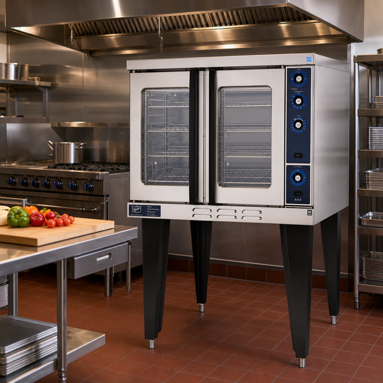 Product image #2 for Duke 613Q-G3XX Single Deck Deep Depth Gas Convection Oven with Solid State Controls
