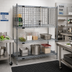 Thumbnail image #2 for Eagle Group Lockable Security Enclosure Kit for Wire Shelving, 60-Inch W x 24-Inch D, Hinged Doors, Stainless Steel Finish