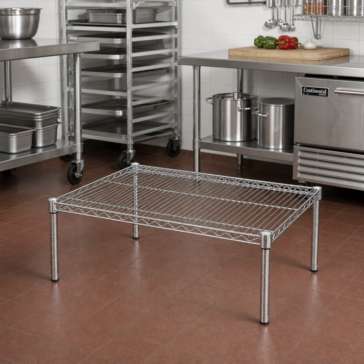 Product image #2 for Metro Super Erecta Chrome Open-Wire Dunnage Rack Platform, 36 x 24 Inches, 14-1/2 Inches High