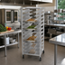 Thumbnail image #2 for Advance Tabco Universal Full-Height Aluminum Pan Rack with Open Sides, 10-Pan Capacity