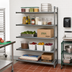 Thumbnail image #2 for Cambro Camshelving Basics Plus 18 x 36 x 64 Inch 5-Tier Vented Add-On Polymer Shelving Unit