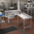 Thumbnail image #2 for Advance Tabco DTS-G30-60R Spec-Line L-Shaped Right-Hand Island Soil Dishtable with Pre-Rinse Sink, 59-Inch