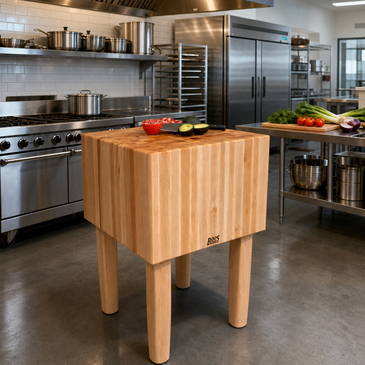 Product image #2 for John Boos Boos Block AA10 Traditional End Grain Maple Butcher Block Work Table