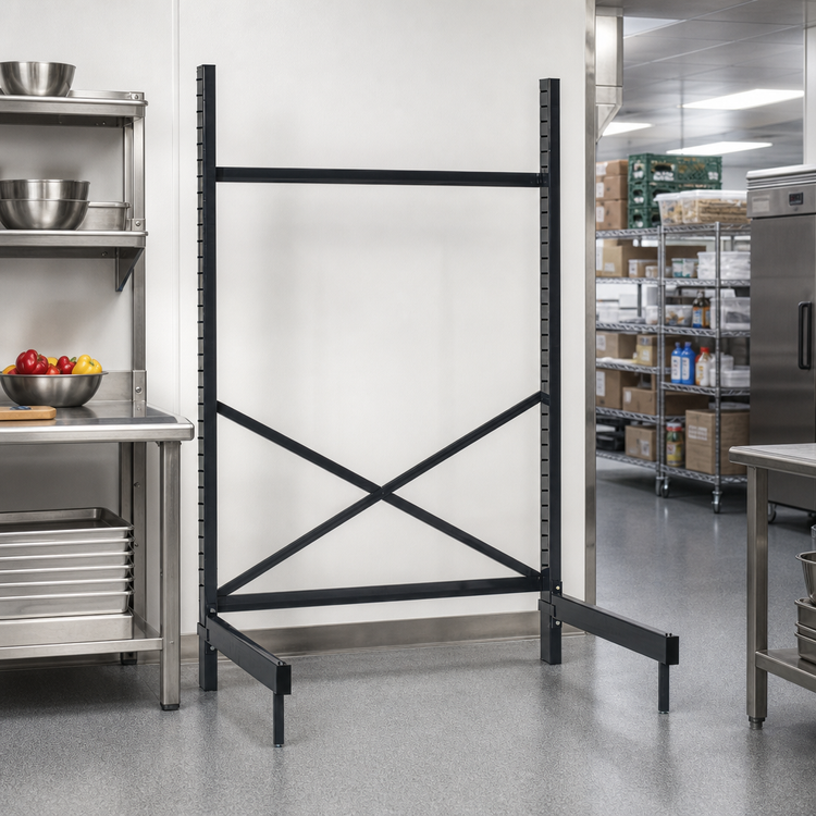 Product image #2 for Metro SmartLever 24 x 24 Cantilevered Shelving Starter Kit, 76-3/8 Inch H, Epoxy Coated Steel