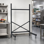 Thumbnail image #2 for Metro SmartLever SM762424-KIT Cantilevered Shelving Starter Unit, Stationary, 24 x 24 in Shelf Compatibility, 76-3/8 in H, Epoxy-Coated Steel