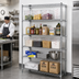 Thumbnail image #2 for Quantum 5-Shelf 304 Stainless Steel Wire Shelving Starter Kit, 72
