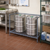 Thumbnail image #2 for Quantum Modular Wire Keg Dunnage Rack, 36 x 24 x 34 Inches, 2-Keg Capacity, Gray Epoxy Antimicrobial Finish