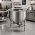 Thumbnail image #2 for Legion LT-40 40-Gallon Stationary Direct Steam Kettle with 2/3 Jacket