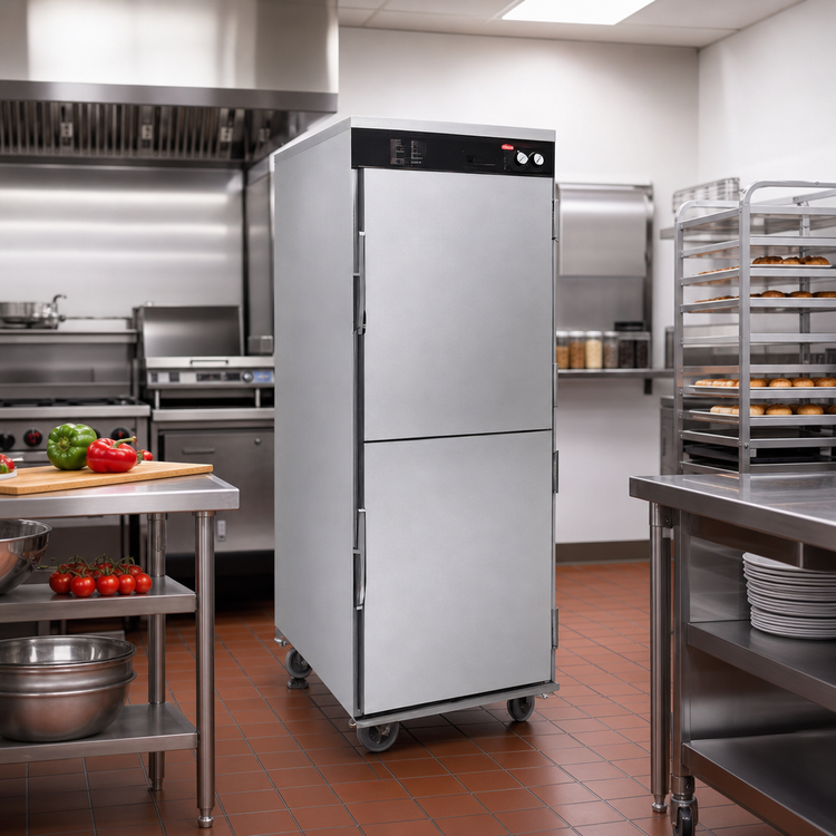Product image #2 for Hatco Flav-R-Savor Tall Humidified Holding Cabinet with 2 Dutch Doors, 17-Sheet Pan Capacity