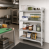 Thumbnail image #3 for Cambro Camshelving Premium Stationary 72-Inch x 18-Inch x 64-Inch 4-Tier Vented Polymer Add-On Shelving Unit, Speckled Gray