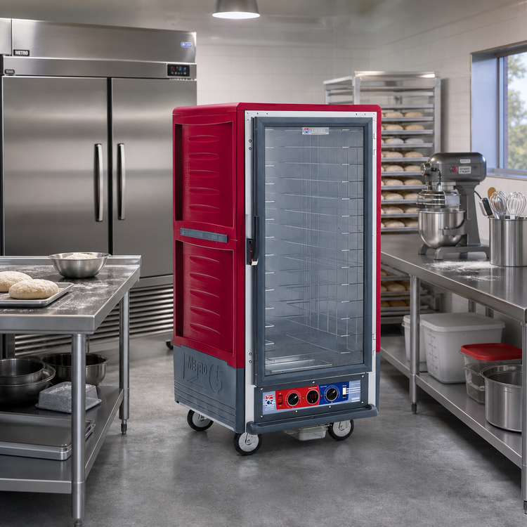Product image #2 for Metro C5 Insulation Armour 3 Series 3/4 Height Mobile Combination Heated Holding and Proofing Cabinet with Clear Polycarbonate Door
