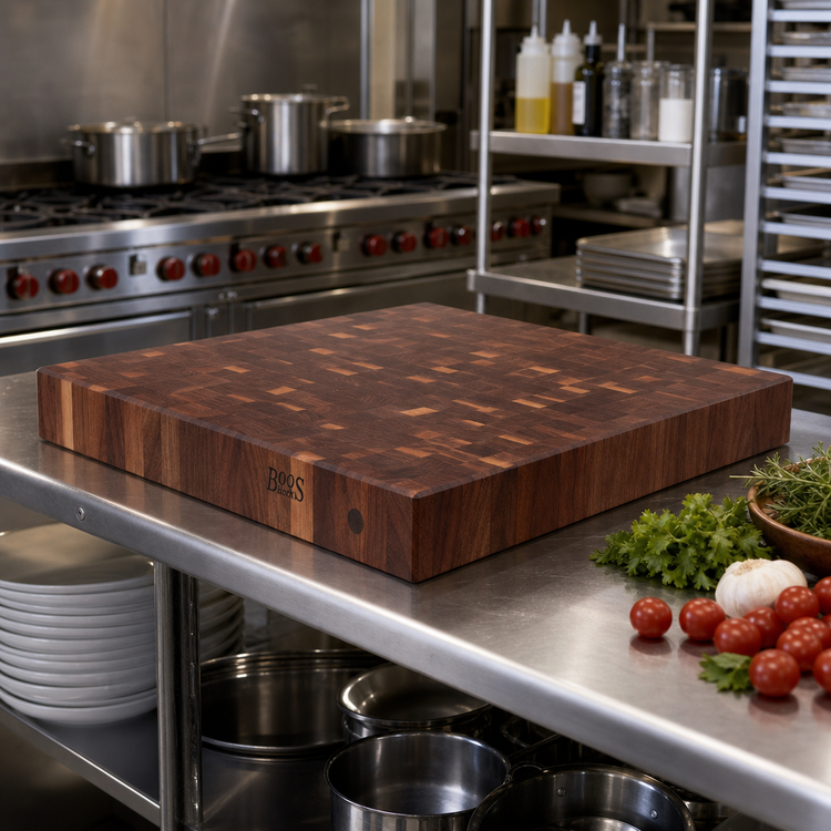 Product image #2 for Boos Block End Grain American Black Walnut Island Countertop, 30 x 32 x 7-Inch Thick