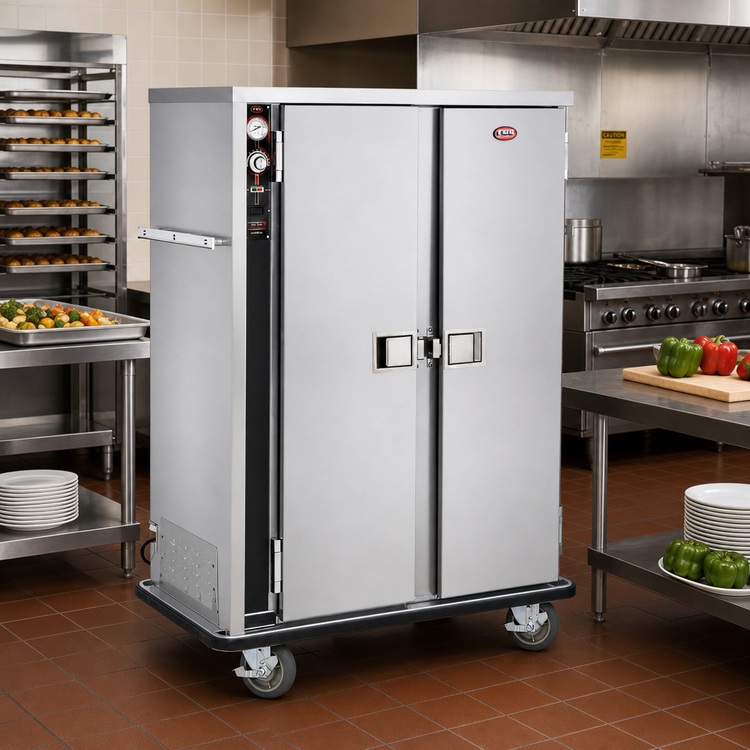Product image #3 for FWE PS-1220-30 Mobile Heated Holding Cabinet with Humi-Temp Heat & Humidity System, 30 Full-Size Pan Capacity