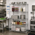 Thumbnail image #2 for Quantum 42 Inch x 18 Inch x 54 Inch 5-Shelf Stationary Wire Shelving Starter Kit, 304 Stainless Steel