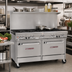 Thumbnail image #2 for Southbend Ultimate 60-Inch Commercial Gas Range with 10 Open Burners, Double Cabinet Base, and Hi-Shelf