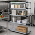 Thumbnail image #2 for Quantum 30 Inch x 18 Inch x 74 Inch Solid Shelving Starter Kit with 4 Shelves