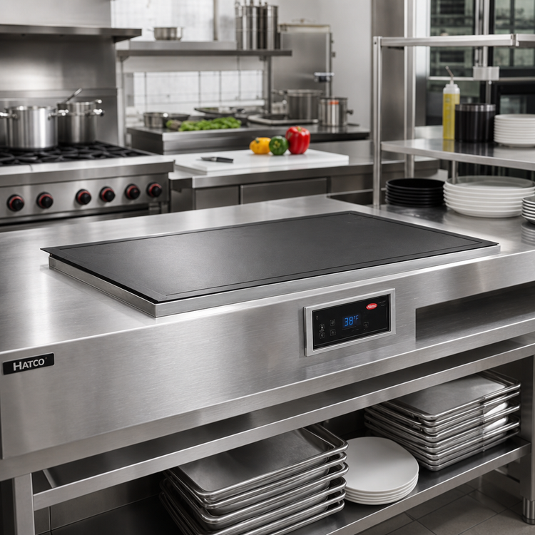 Product image #2 for Hatco HCSBFX-24-S Built-In Flush Top Hot/Cold Shelf, 24" x 24", Remote Refrigeration