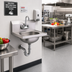 Thumbnail image #2 for Eagle Group HSA-10-FA Wall-Mounted Traditional Hand Sink with Splash-Mounted Gooseneck Faucet, P-Trap, and Tailpiece