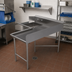 Thumbnail image #2 for BK Resources L-Shaped Corner Soiled Dishtable with 20 x 20 x 8 Inch Welded Bowl, 60 x 48 Inch, Right-to-Left Operation