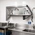 Thumbnail image #2 for Eagle Wall-Mounted Solid Slanted Dish Table Rack Shelf, 63 Inch, Right-Side Drip Tube, 304 Stainless Steel