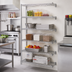 Thumbnail image #2 for Eagle Group 24 x 24 x 86 Inch 5-Tier Add-On Wire Shelving Unit, Chrome-Plated