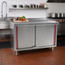 Thumbnail image #2 for Eagle Spec-Master Marine Series Enclosed Work Table with Sliding Doors, 60 Inch x 24 Inch, 14 Gauge 304 Stainless Steel Top