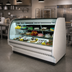 Thumbnail image #2 for Howard-McCray 99.5-Inch Wide Full-Service Remote Refrigerated Bakery Display Case with Curved Glass and LED Shelving