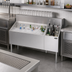 Thumbnail image #2 for Krowne Royal Series 48-Inch Underbar Multi-Station Ice Bin with Insulated Bottle Storage