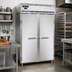 Thumbnail image #2 for Continental Refrigerator D2FNSA Designer Line 2-Section Reach-In Freezer with Full-Height Solid Doors