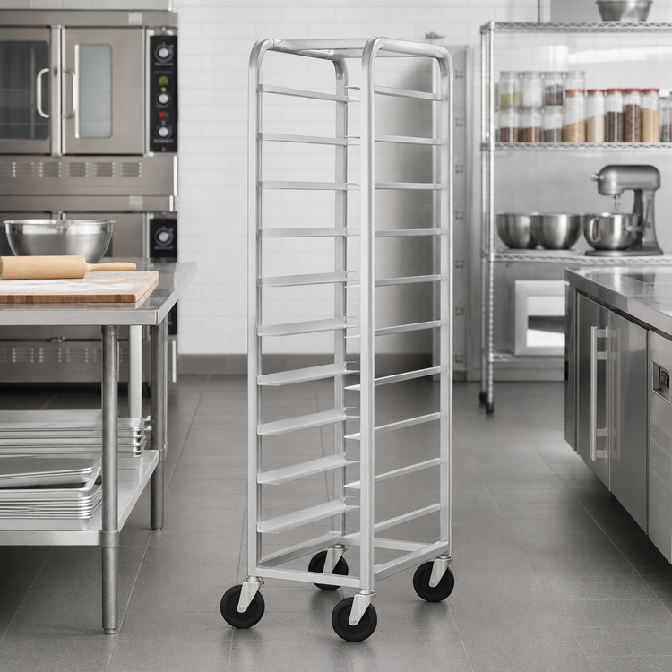 Product image #3 for Channel Manufacturing Standard Series 18-Inch All-Welded Aluminum End-Load Platter Rack, 12-Platter Capacity