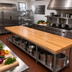 Thumbnail image #2 for John Boos Appalachian Red Oak Blended Rails Edge Grain Island Countertop, 144 x 42 x 1-1/2 Inch, Varnique Finish